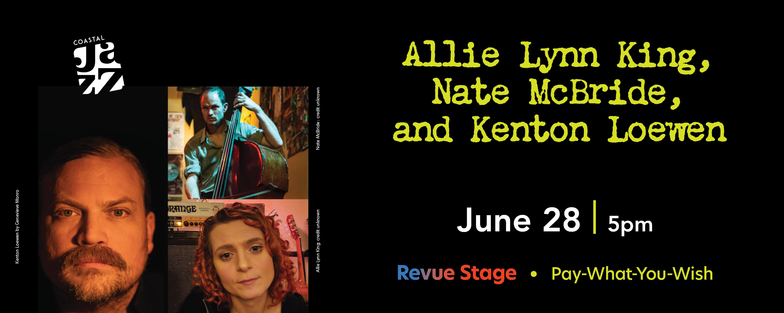 Allie Lynn King, Nate McBride and Kenton Loewen banner